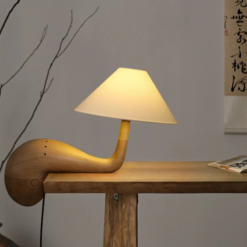 Bena Arch Base Wood Table Lamp | Celestre