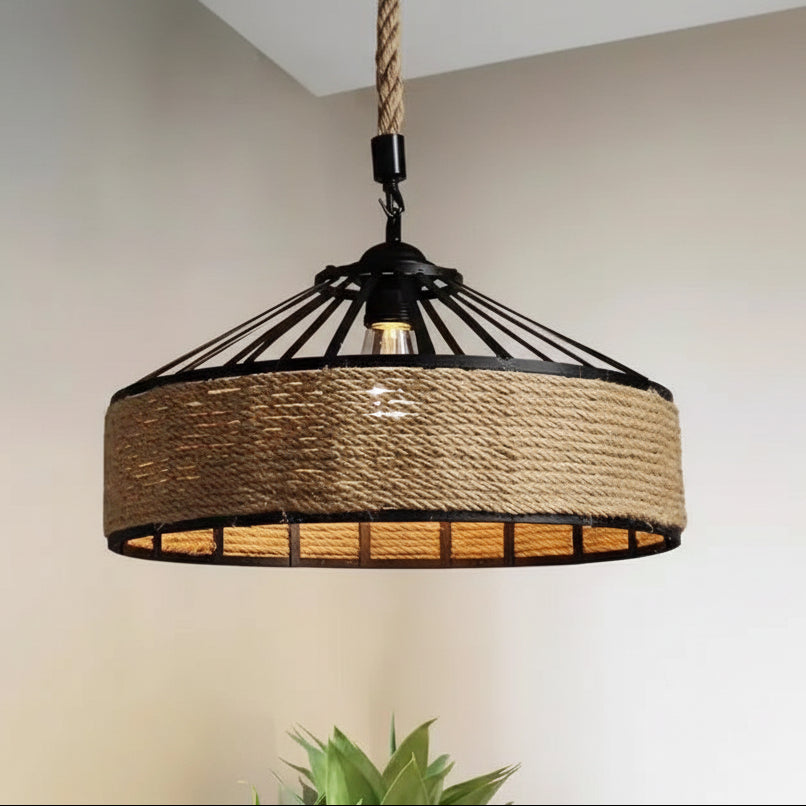 Orra Round Coastal Rustic Pendant Light | Celestre