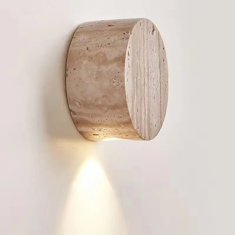 Boro Wabi-Sabi Travertine Wall Light Neutral | Celestre