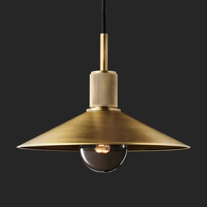 Jelva Vintage Copper Saucer Pendant Light