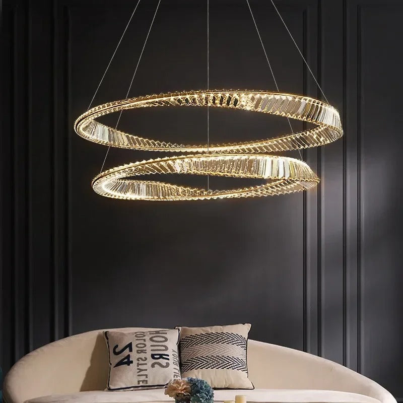 Orel Round Halo Chandelier D 60 80cm | Celestre