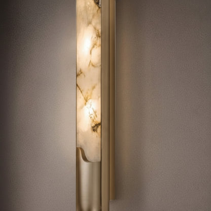 Aris Inset Marble Long Wall Light | Celestre