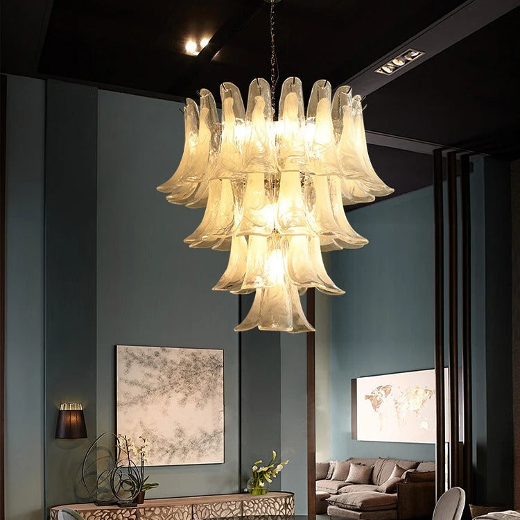 Ziva Glass Petal Chandelier | Celestre