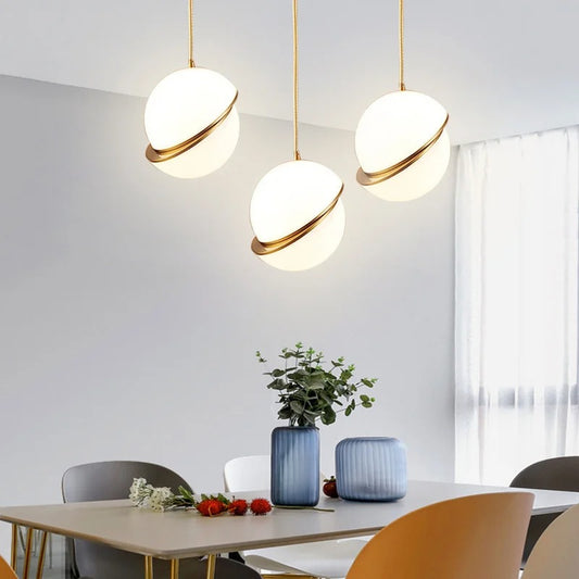 Rivi Diagonal Globe Pendant Light | Celestre
