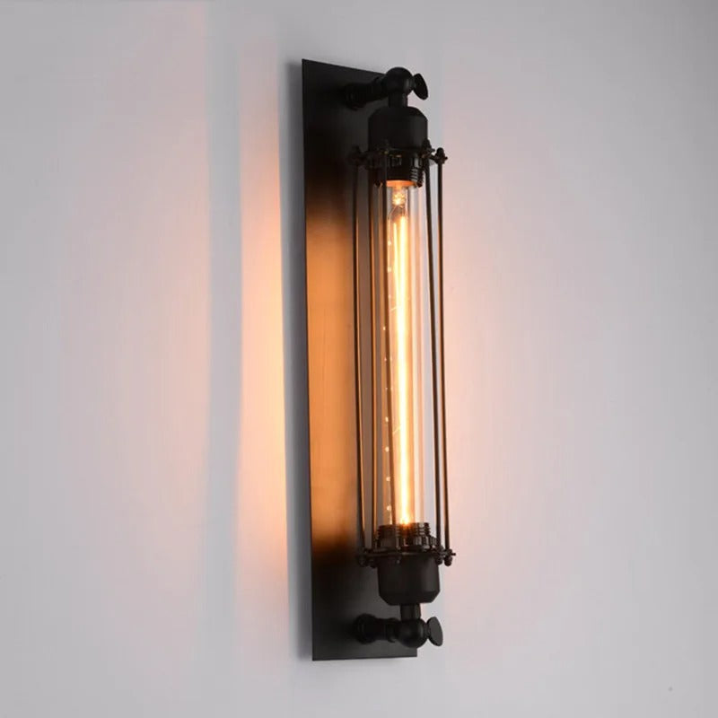 Renzi Vintage Tube Cage Wall Sconce | Celestre