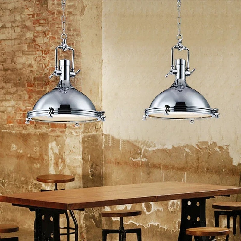 Torvo Industrial Nautical Dome Pendant Light | Celestre