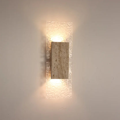 Liwa Travertine Bidirectional Wall Light | Celestre