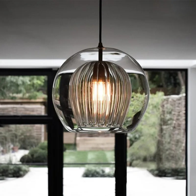 Calen Glass Globe Pendant Light | Celestre