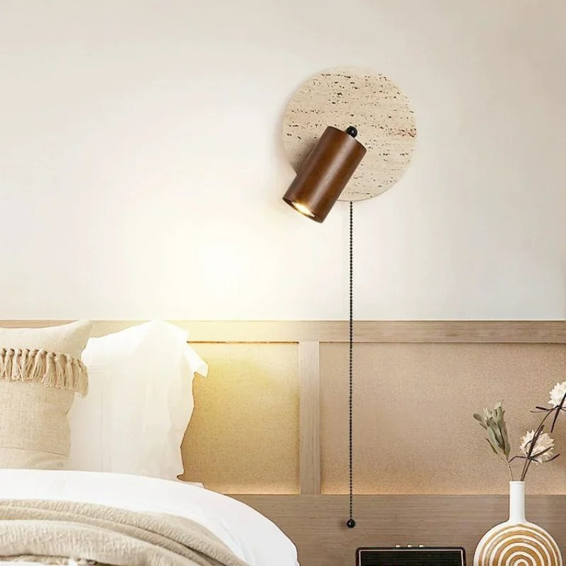Favi Travertine Spotlight Wall Light | Celestre