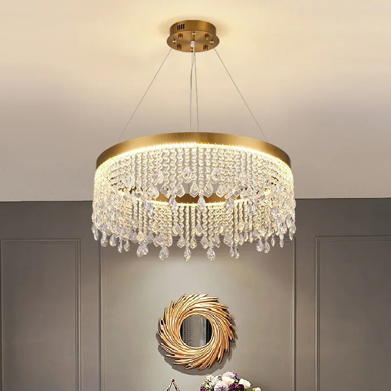 Dara Crystal Drum Chandelier D 60 cm | Celestre