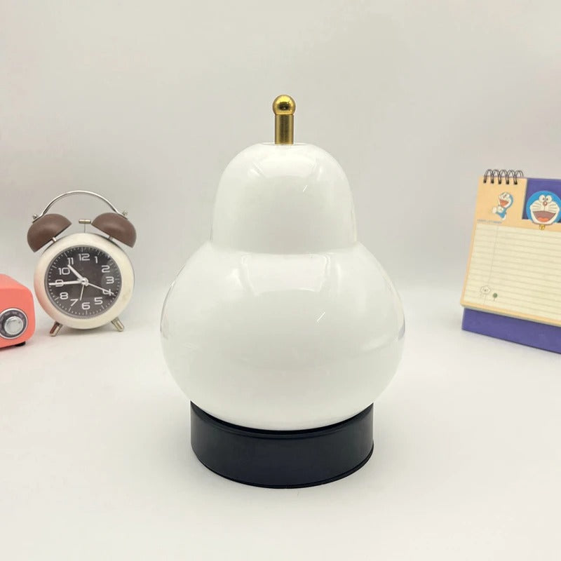 Seno Pear Glass Table Lamp White | Celestre