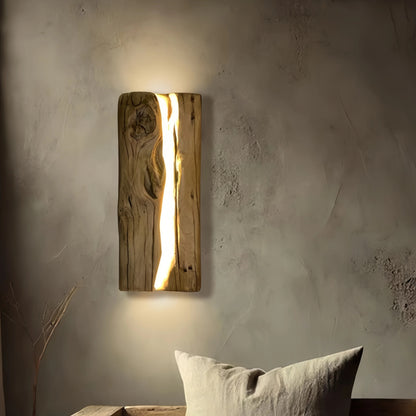 Zirel Edge Wood Backlit Wall Sconce | Celestre
