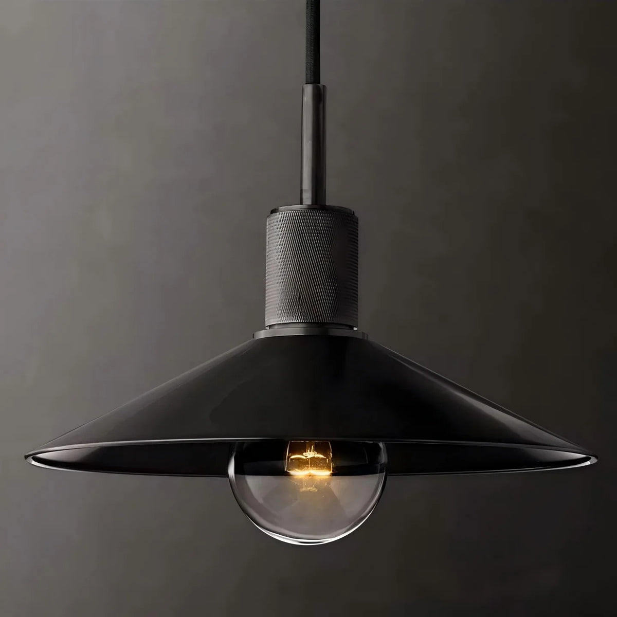 Jelva Vintage Copper Saucer Pendant Light
