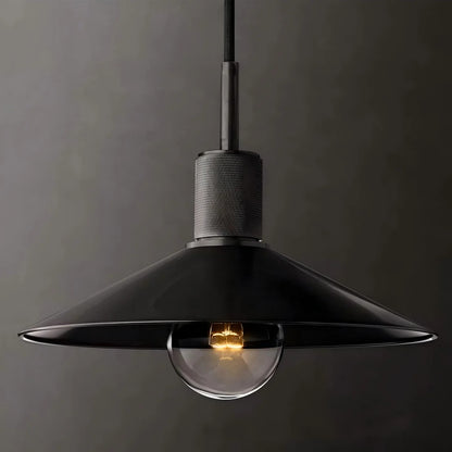 Jelva Vintage Copper Saucer Pendant Light