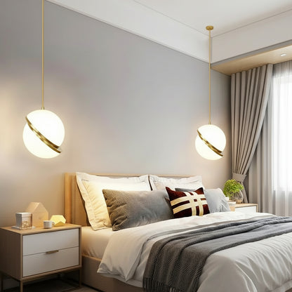 Rivi Diagonal Globe Pendant Light | Celestre