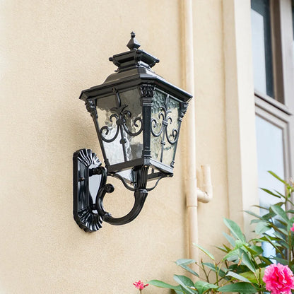 Beke Lantern Outdoor Wall Light Black | Celestre