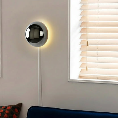 Zelu Eclipse Back-lit Round Wall Light | Celestre