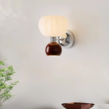 Newa Pleated Melon Wall Light | Celestre