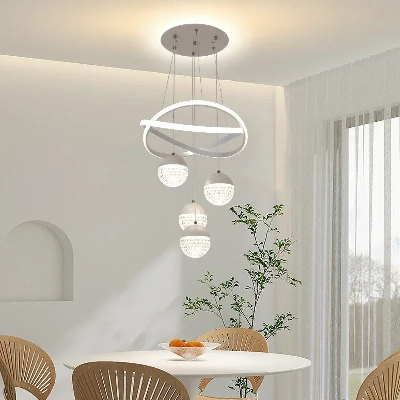 Iroa Infinity Loop Chandelier White | Celestre