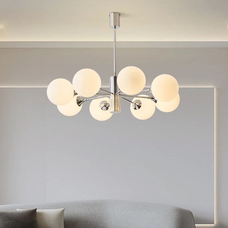 Bero Bauhaus Chrome Chandelier 8 Heads | Celestre