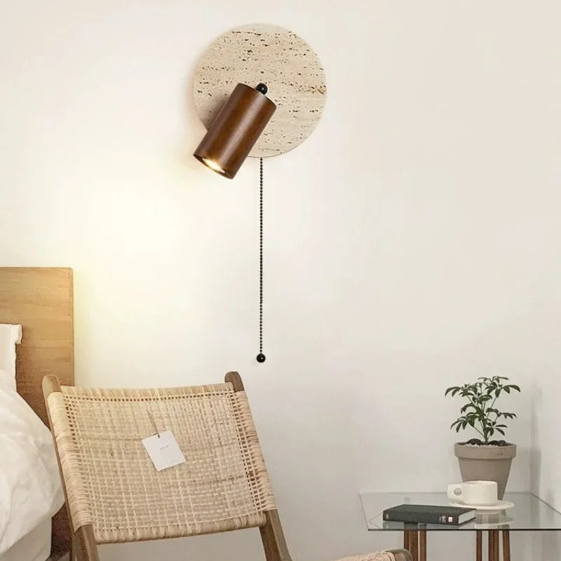 Favi Travertine Spotlight Wall Light | Celestre