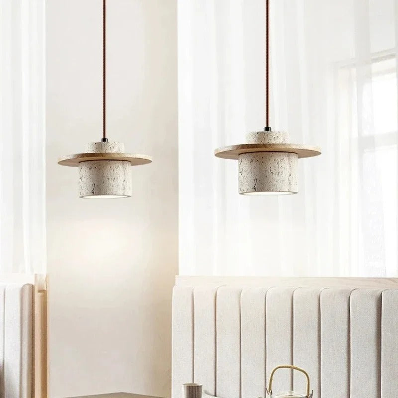 Eline Travertine LED Pendant Light | Celestre