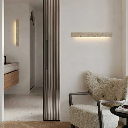 Divo Travertine Block Outdoor Wall Light | Celestre