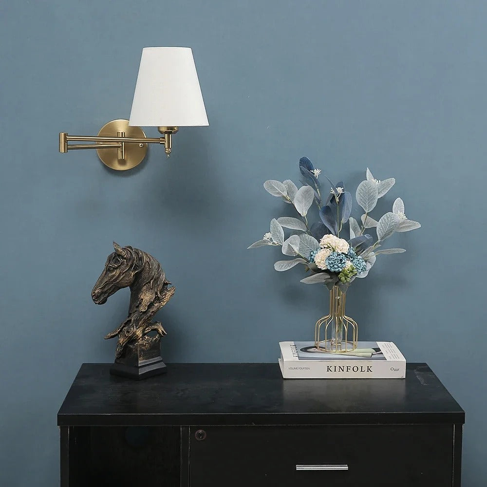 Avli Nordic Swing Wall Light Gold | Celestre