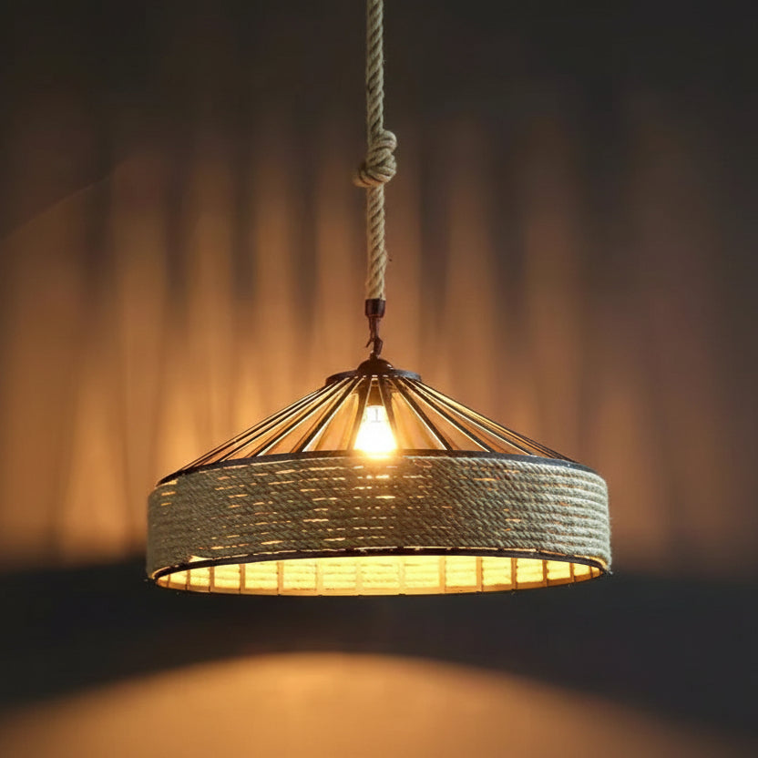 Orra Round Coastal Rustic Pendant Light | Celestre