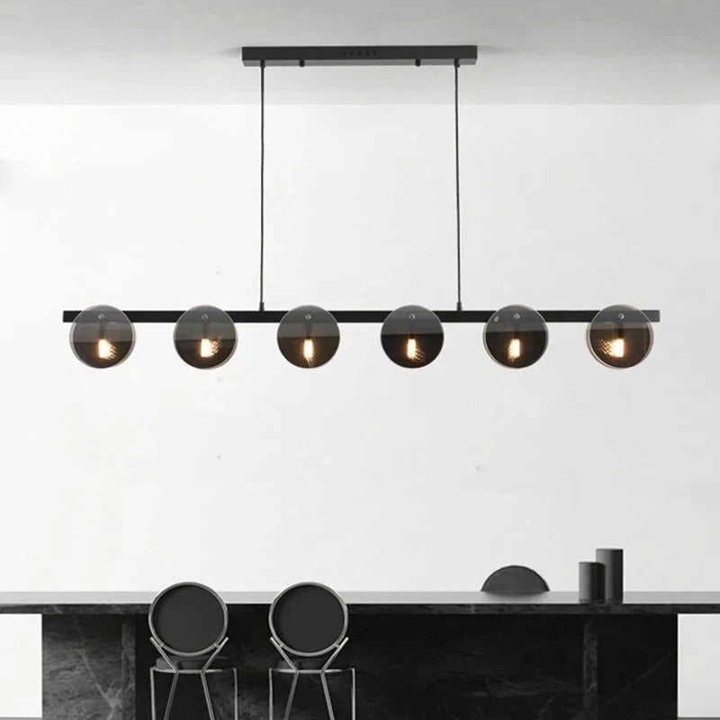 Dova Linear Disc Pendant Light L 140 cm | Celestre