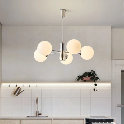 Bero Bauhaus Chrome Chandelier 5 Heads | Celestre