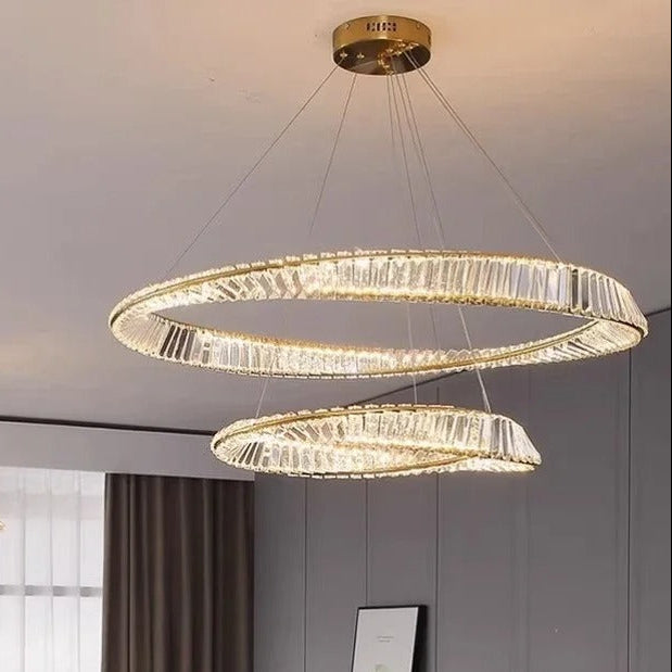 Orel Round Halo Chandelier D 40 60cm | Celestre