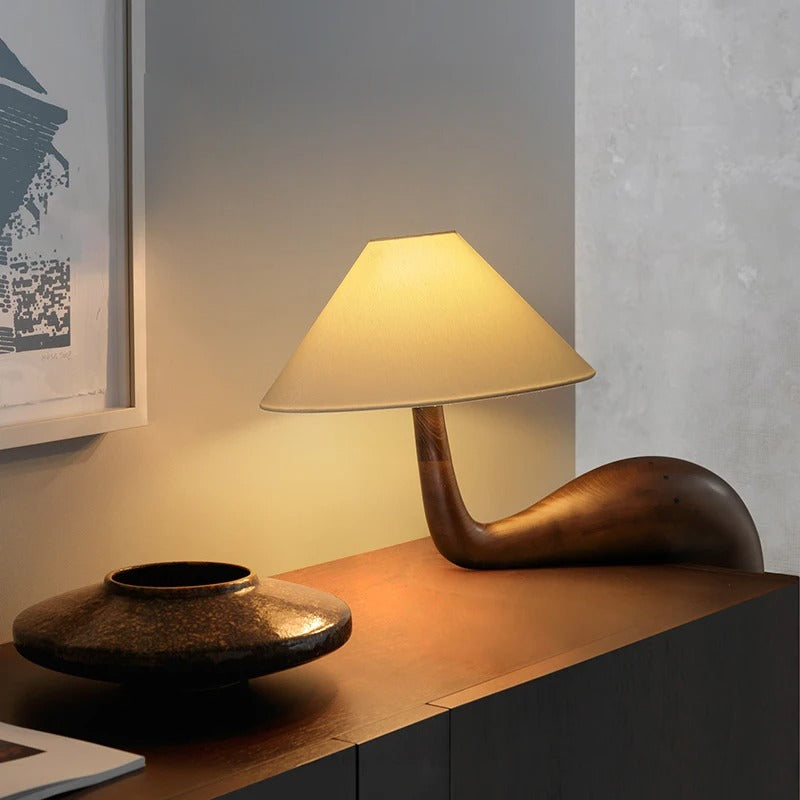 Bena Arch Base Wood Table Lamp | Celestre