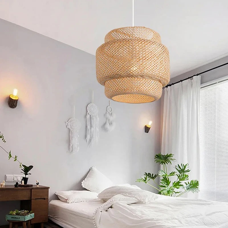 Brilo Woven Bamboo Pendant Light | Celestre