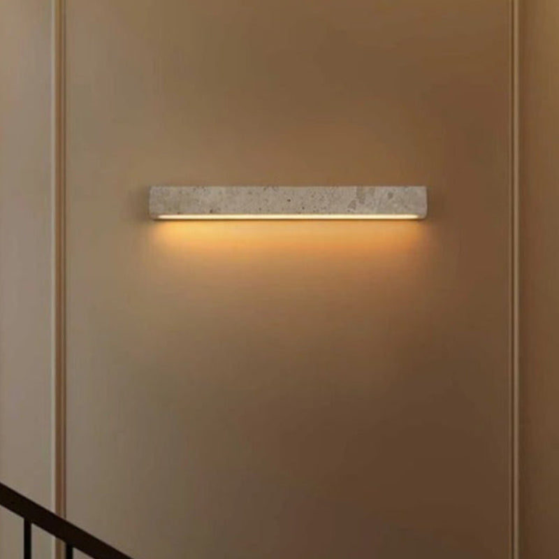Divo Travertine Block Outdoor Wall Light | Celestre