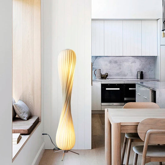 Avel Nordic Twisted Floor Lamp | Celestre