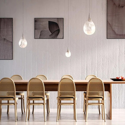 Fyna Alabaster Teardrop Pendant Light | Celestre