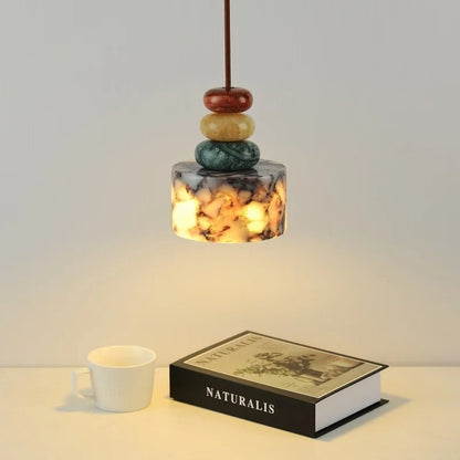 Vize Stacked Marble Pendant Light | Celestre