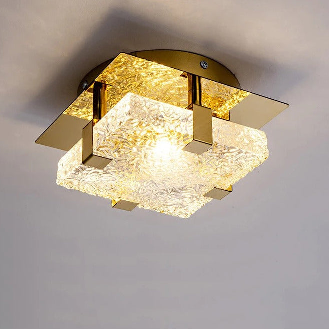 Zivo Square Seeded Ceiling Light L 18 cm | Celestre