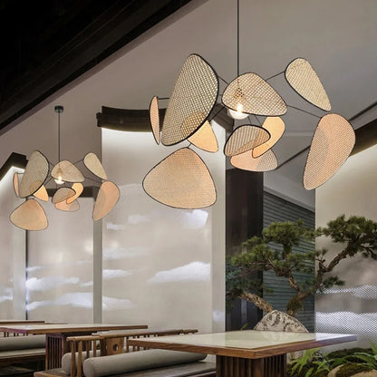 Vexe Screen Cannage Rattan Chandelier D 100 cm | Celestre