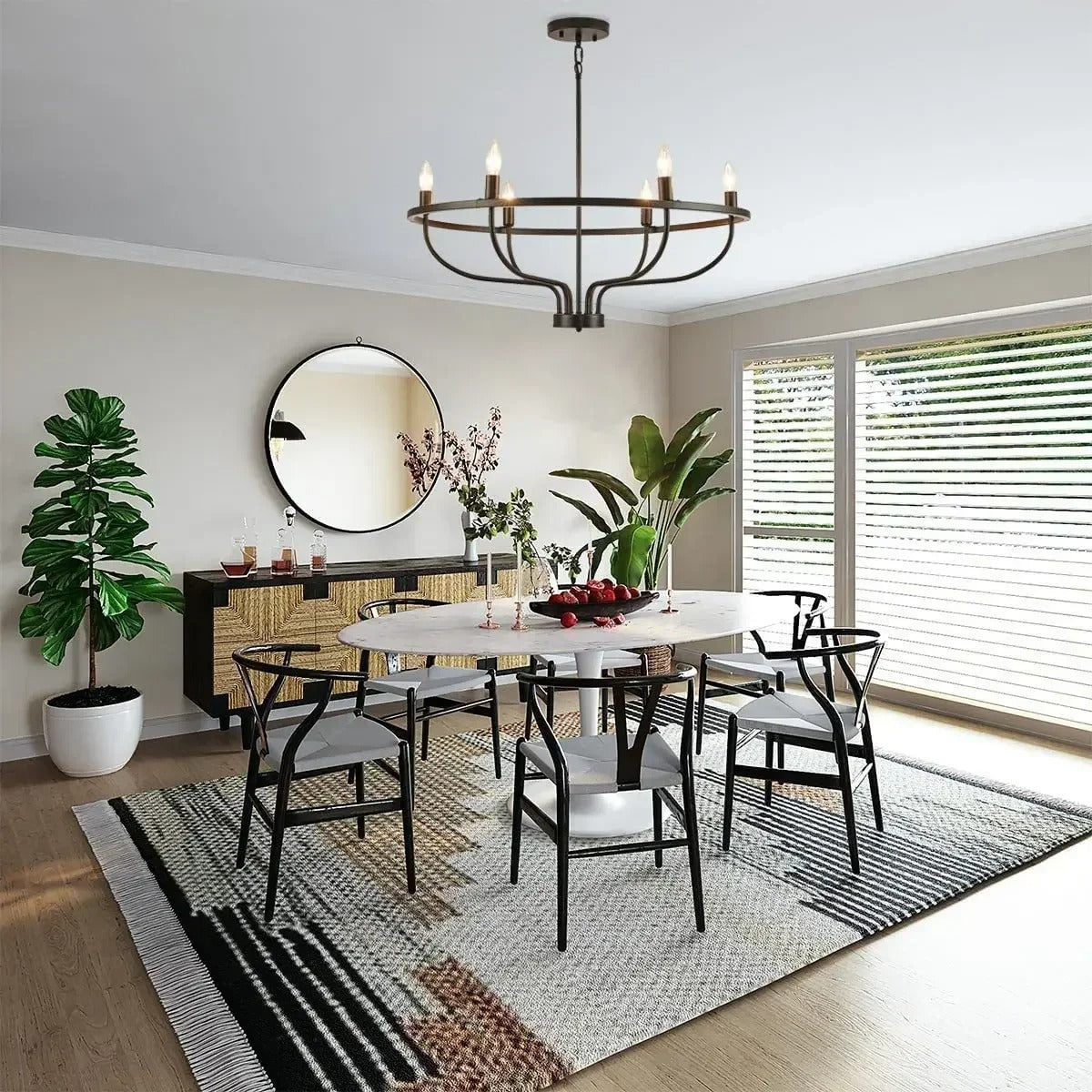 Hivo Hoop Candelabra Chandelier | Celestre