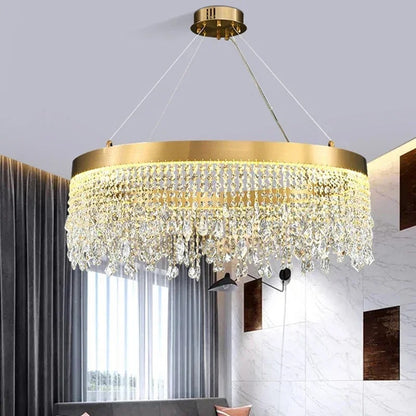 Dara Crystal Drum Chandelier D 80 cm | Celestre