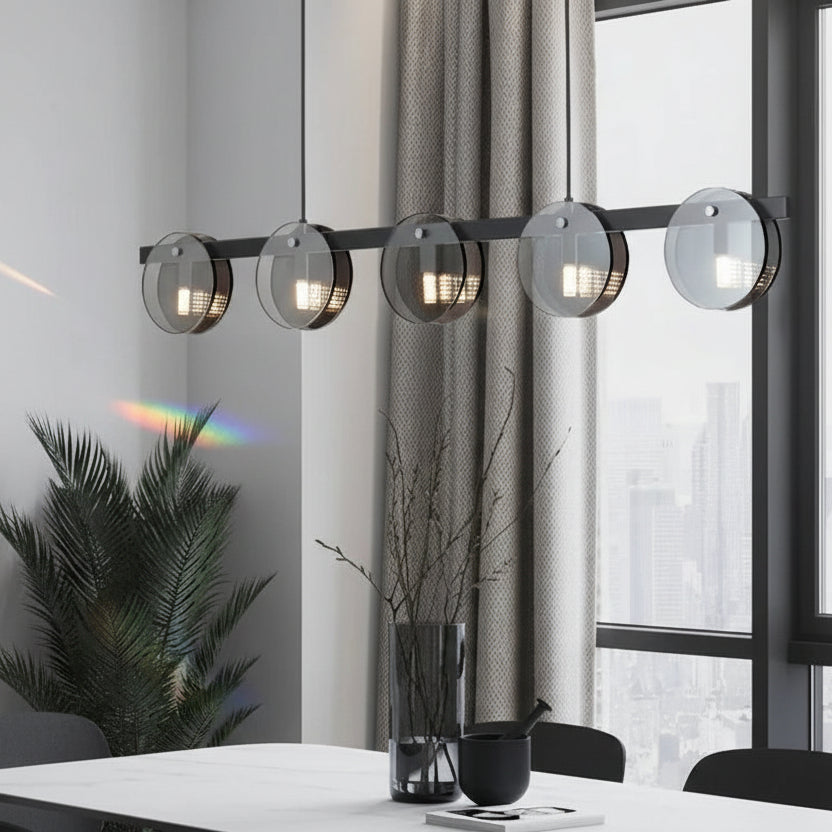 Dova Linear Disc Pendant Light | Celestre