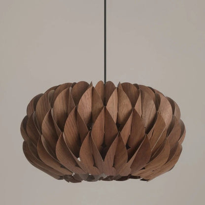 Gris Japandi Veneer Pendant Light | Celestre
