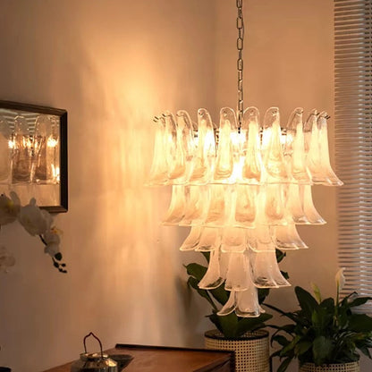 Ziva Glass Petal Chandelier | Celestre