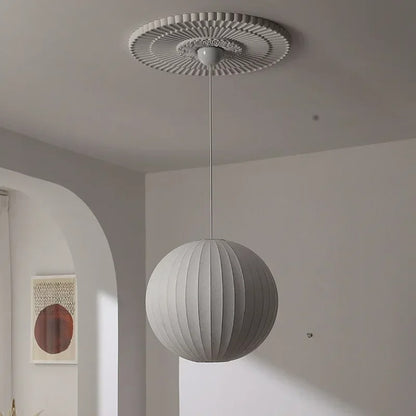 Vara Silk Ball Pendant Light | Celestre