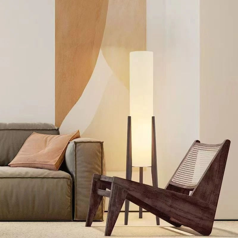 Javo Wood Tripod Floor Lamp | Celestre