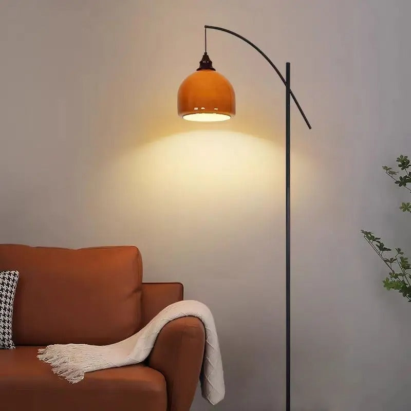 Caira Arched Dome Floor Lamp Neutral | Celestre