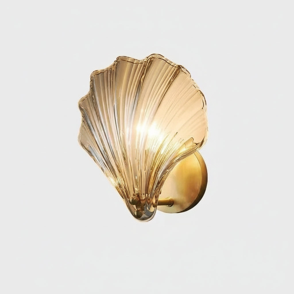 Vita Seashell Wall Light Cognac | Celestre