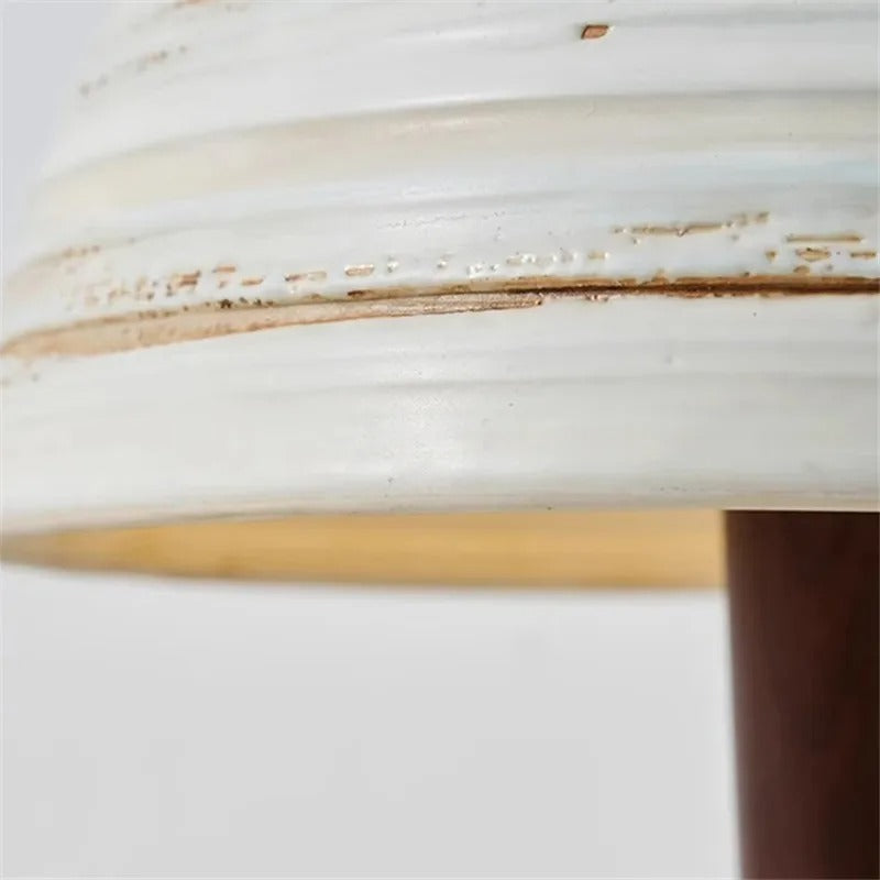 Iren Dome Ceramic Wooden Table Lamp | Celestre